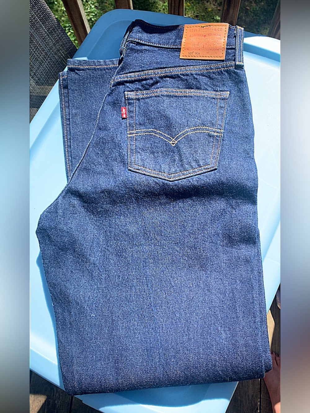 Levi’s Premium 501 Original Selvedge Jeans Dark Wash W29 L30 New